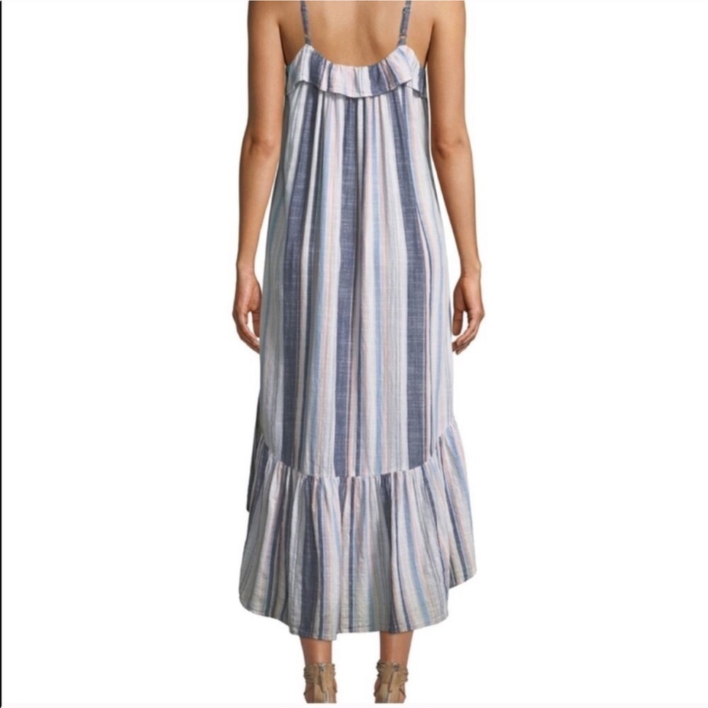 Xirena Rumer Rainbow Stripe Ruffle Dress - Picture 2 of 10